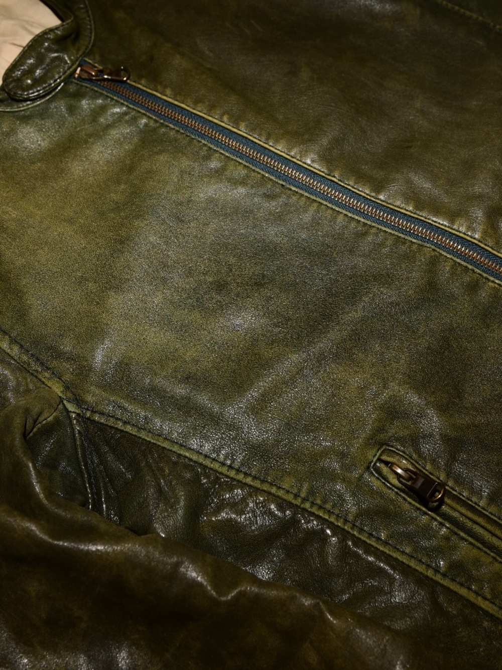 Adam et Rope Lambskin Leather Rider Jacket - Picture 4 of 6